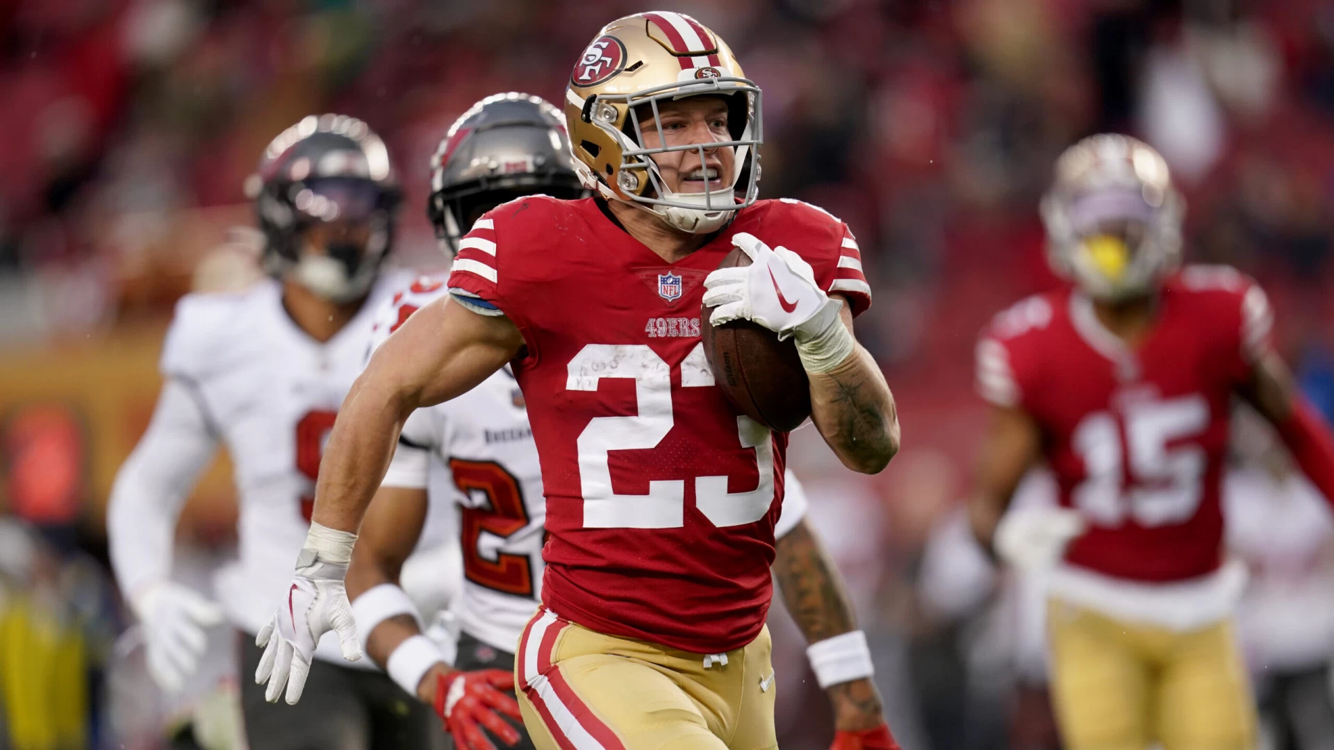 49ers’ Running Back McCaffrey Season-Long Rushing Props