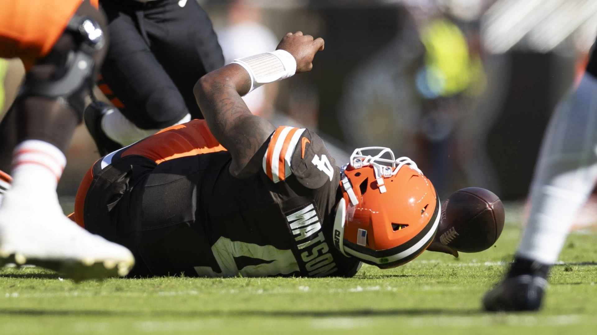 Deshaun Watson of the Cleveland Browns Achilles Injury