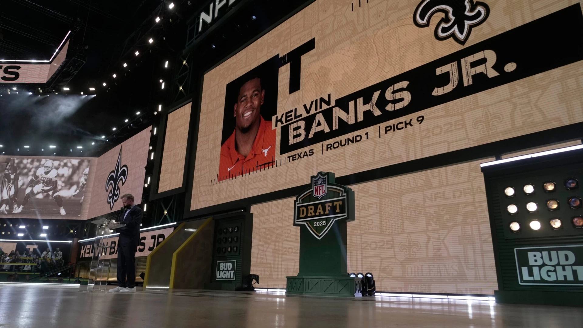 Saints Bolster Offensive Line, Draft Kelvin Banks 9th Overall