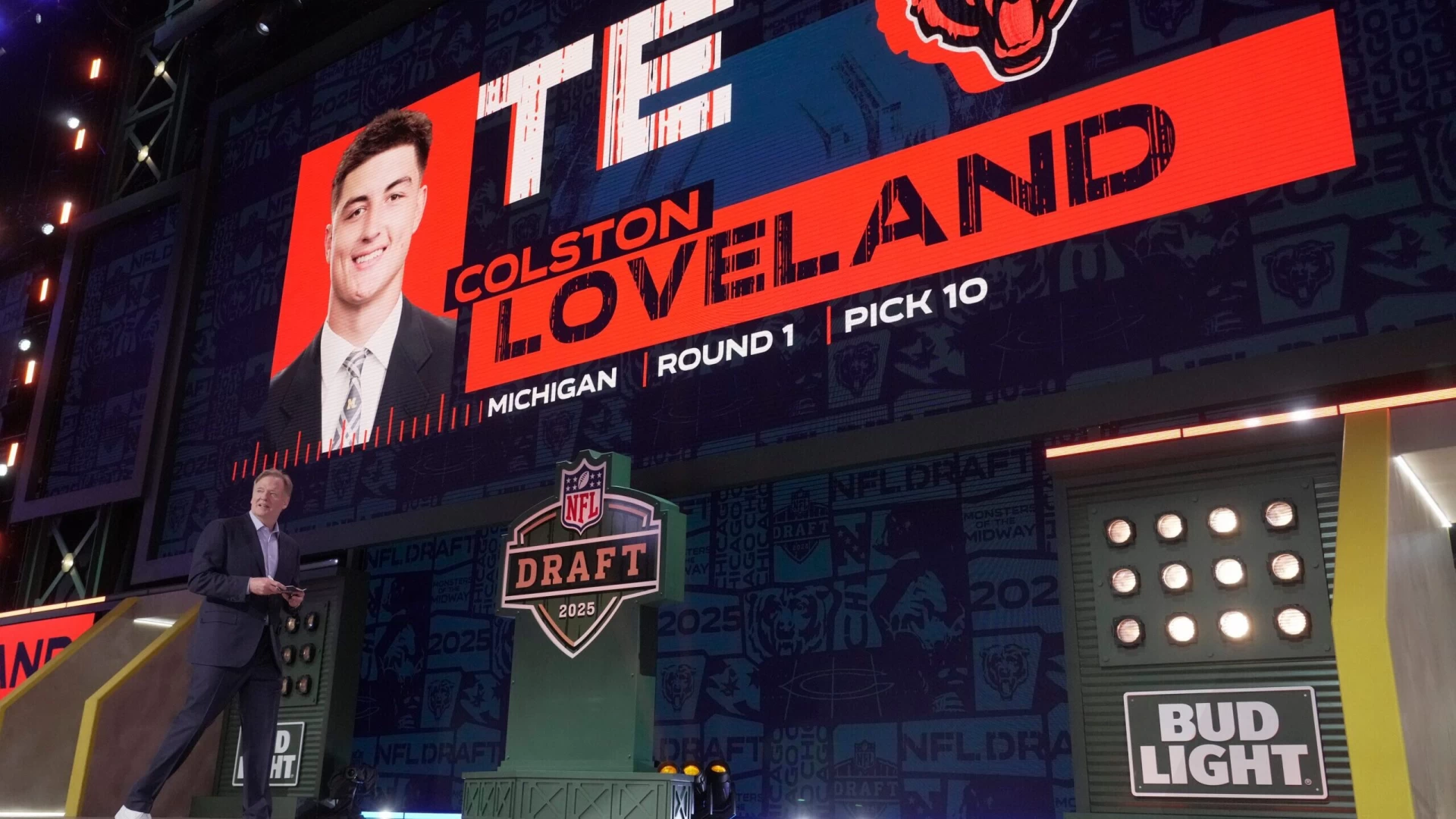 Bears Shock NFL Draft, Select Colston Loveland 10th Overall