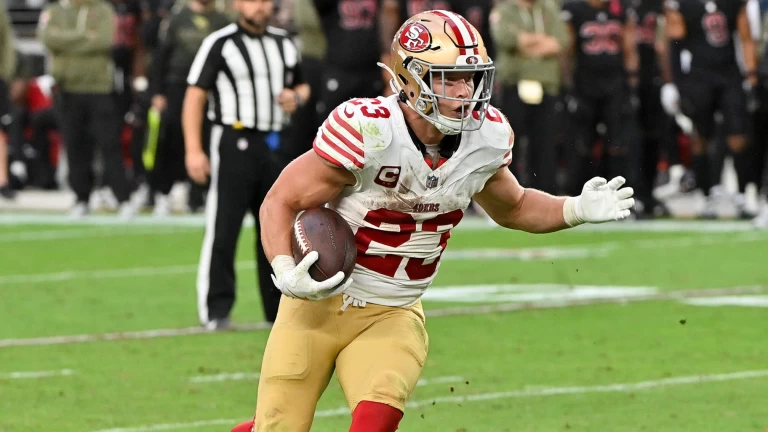 NFL MNF Week 12 Most Bet Anytime TD: Panthers vs 49ers