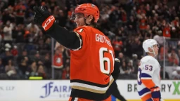 Cutter Gauthier and Beckett Sennecke Hit Historic Milestones as Ducks Dominate Islanders 5-1