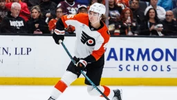 Flyers' Trevor Zegras welcomed back in Anaheim return