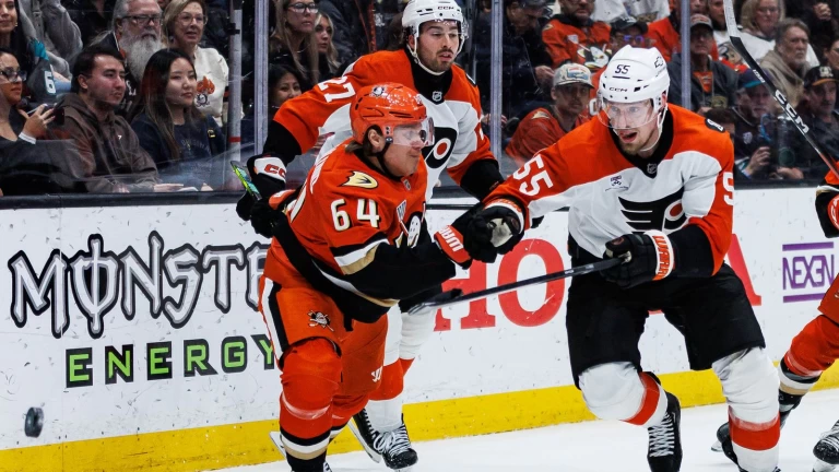 Ducks battle back, take a point in sluggish OT loss to Flyers