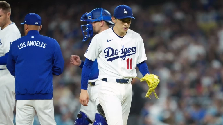 Roki Sasaki shows improvement as Dodgers lose first game