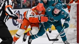 Ducks Notebook: Sharks flip game late, Gauthier injury update, McQueen joins AHL San Diego
