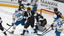 Kings beat Blues in OT, take Wild Card spot lead