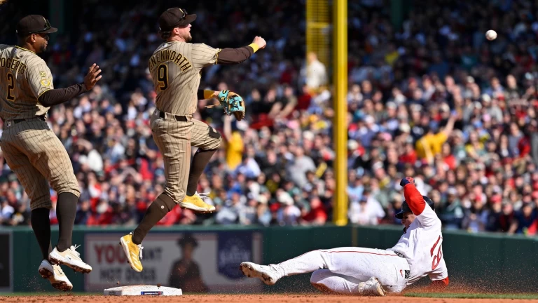 Padres offense quiet again, Red Sox ride pair of home runs to take series opener Latest Video Thumbnail