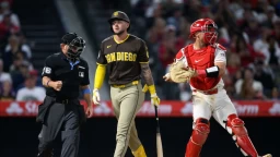 Padres bats put on ice by Soriano, open road trip with shutout loss to Angels