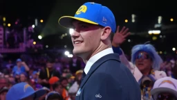 John Lynch’s telling smile says it all on Rams’ shocking Ty Simpson pick at 13