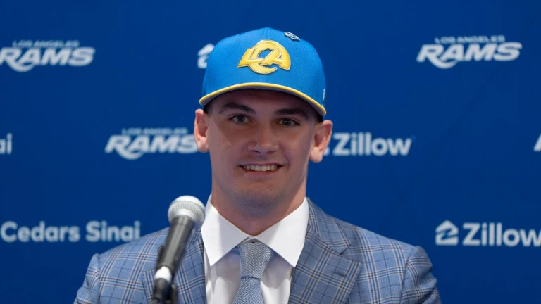 Inside Ty Simpson's first 24 hours as a Los Angeles Ram Latest Video Thumbnail