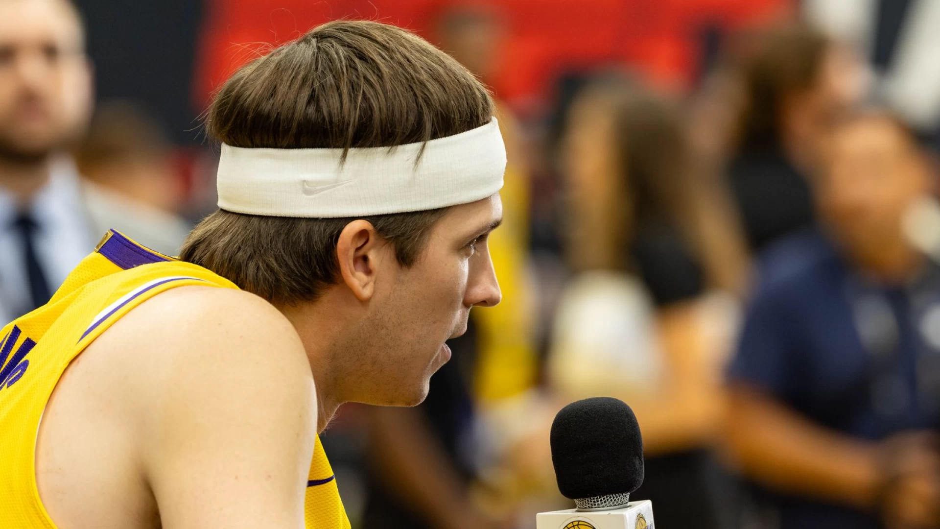 Luka Dončić taking care of Austin Reaves like a protective big brother