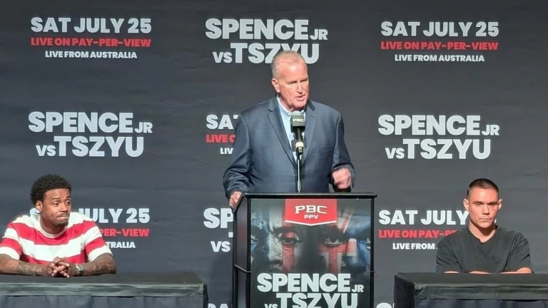 Spence and Tszyu Meet Face-to-Face as July 25 Showdown Becomes Official Latest Video Thumbnail