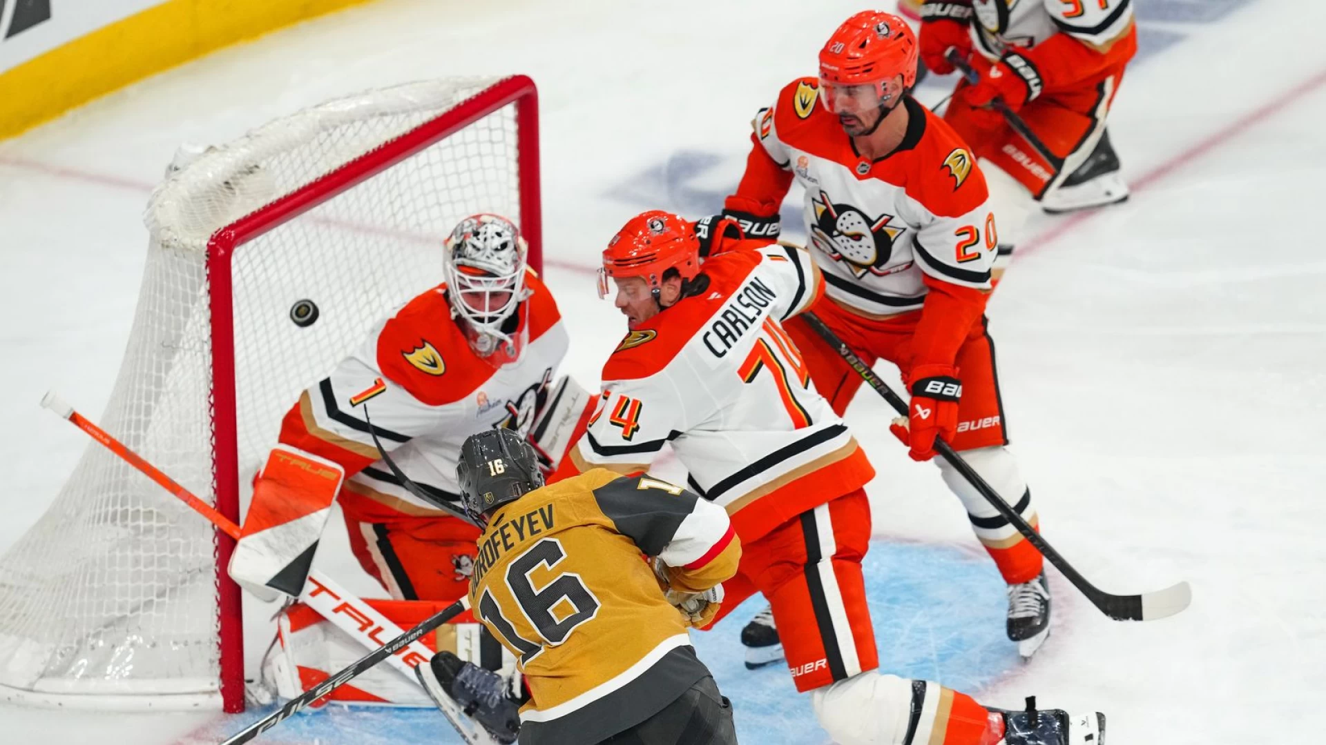Golden Knights survive war of attrition, push Ducks to brink in Game Five