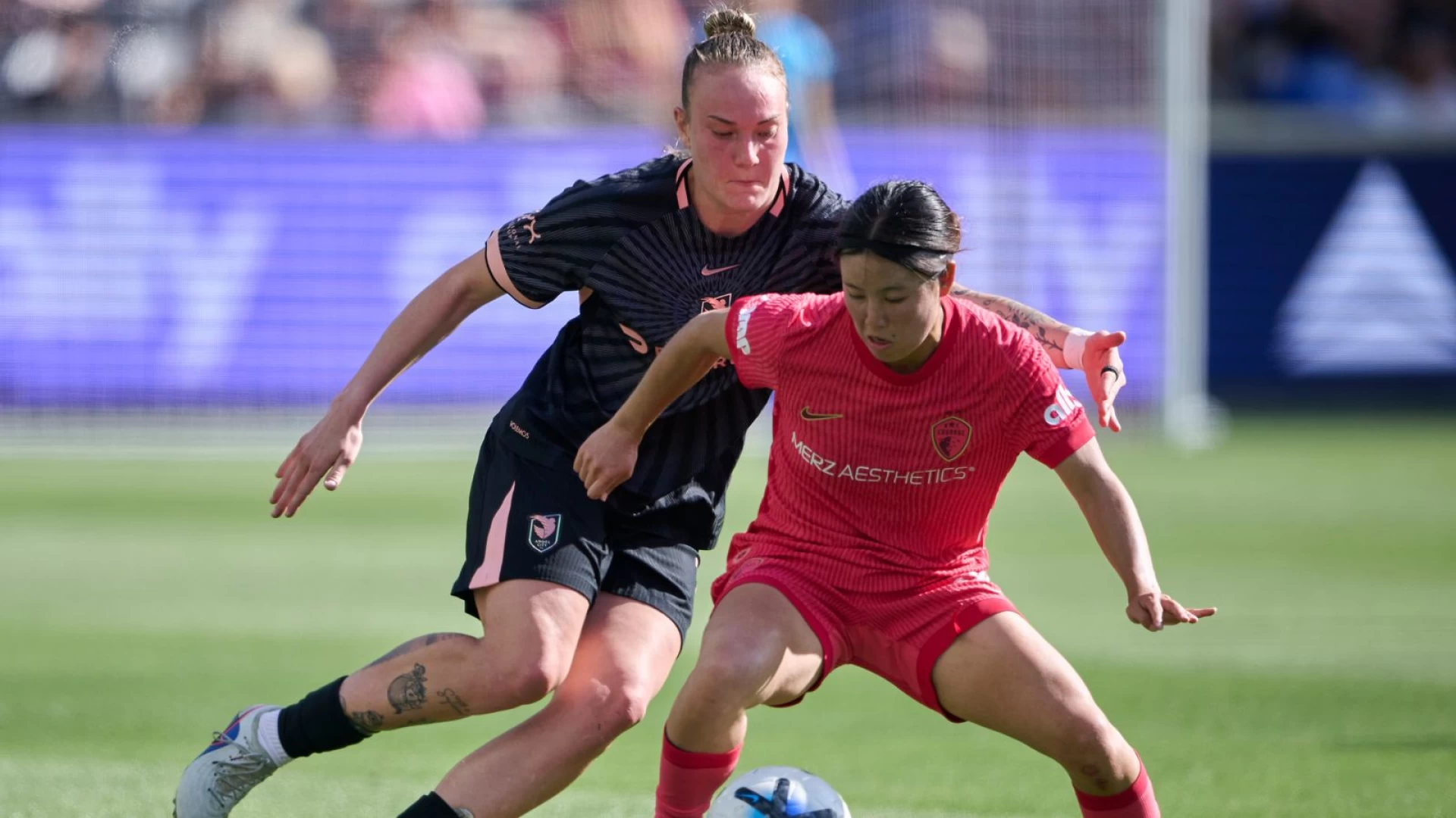 Angel City FC falls 2-1 to North Carolina Courage before international break