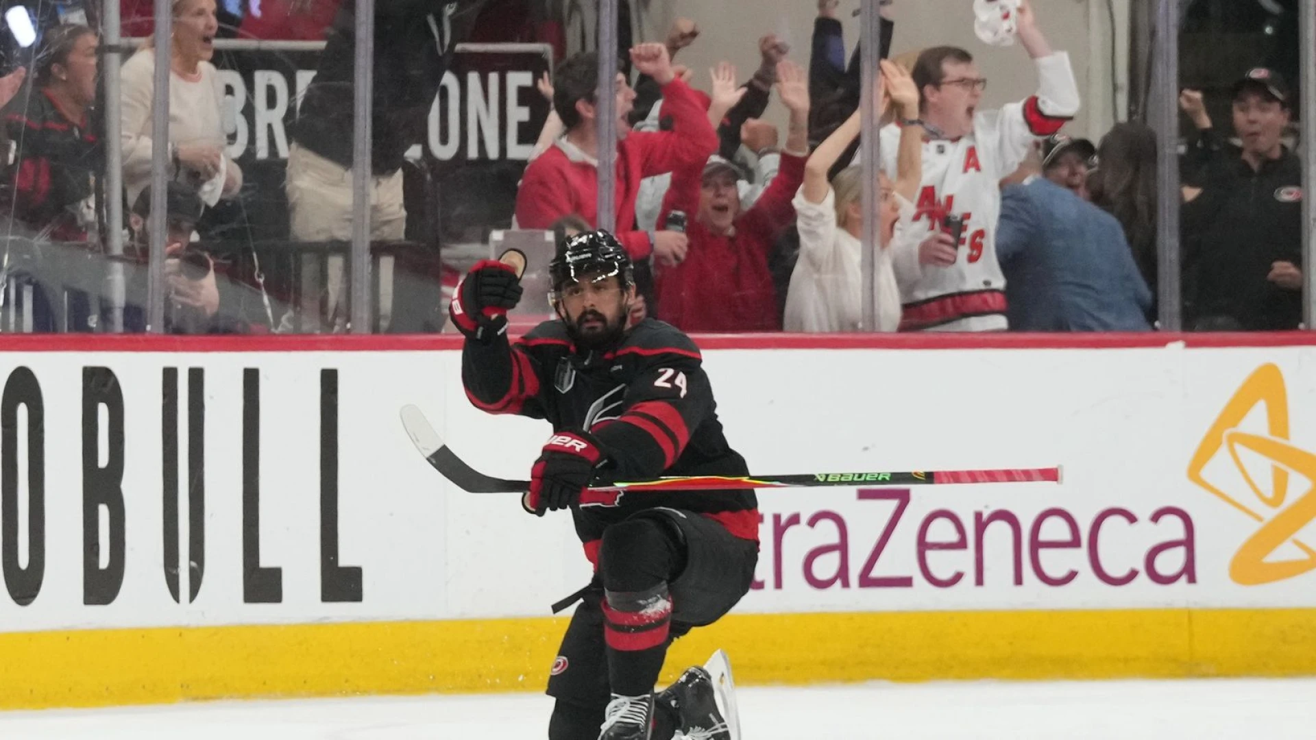 Canes rally for OT win in Game 2, even series 1-1