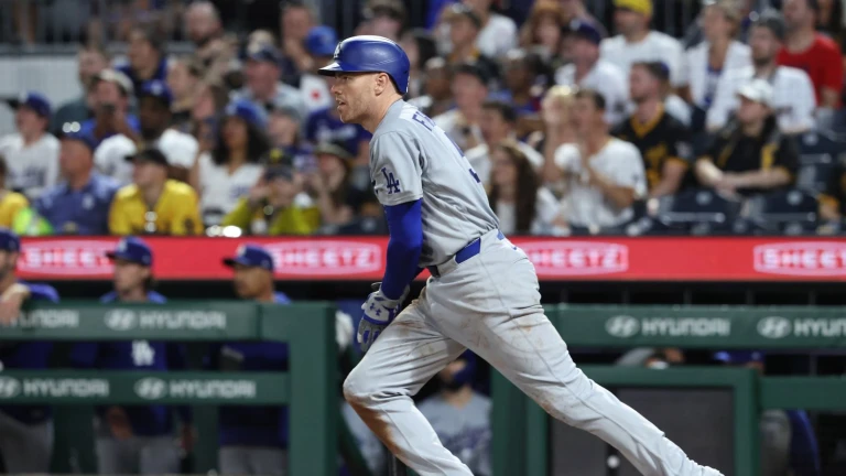 Dodgers erupt for 10-run seventh, rout Pirates as Freeman reaches 2,500 hits