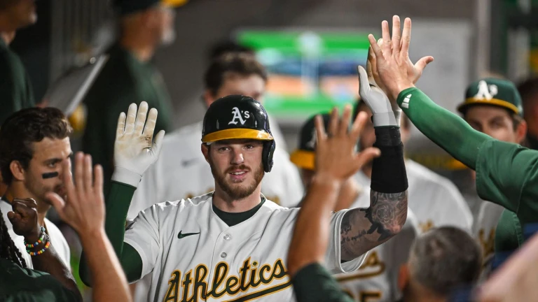 TST Images: Las Vegas Athletics defeats Milwaukee Brewers 7-2, at the Las Vegas Ballpark in Las Vegas, NV.