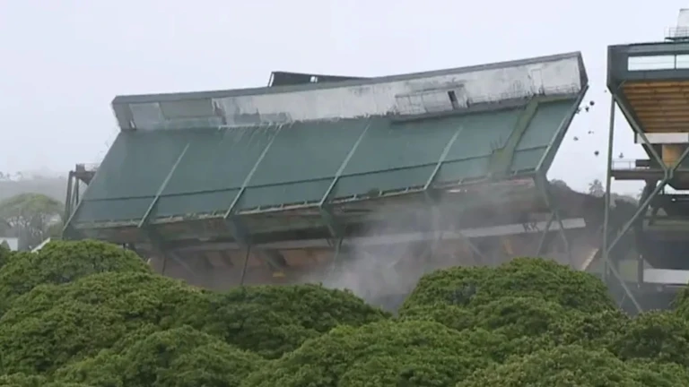 Aloha Stadium's final collapse marks end of an era, clears path for Hawaii's new sports and entertainment hub