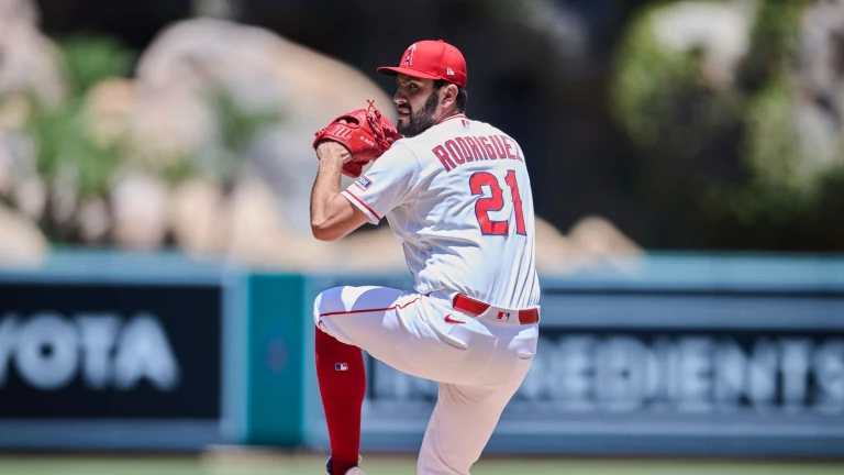 Rodriguez leaves with back tightness and five-run 8th inning sink Angels