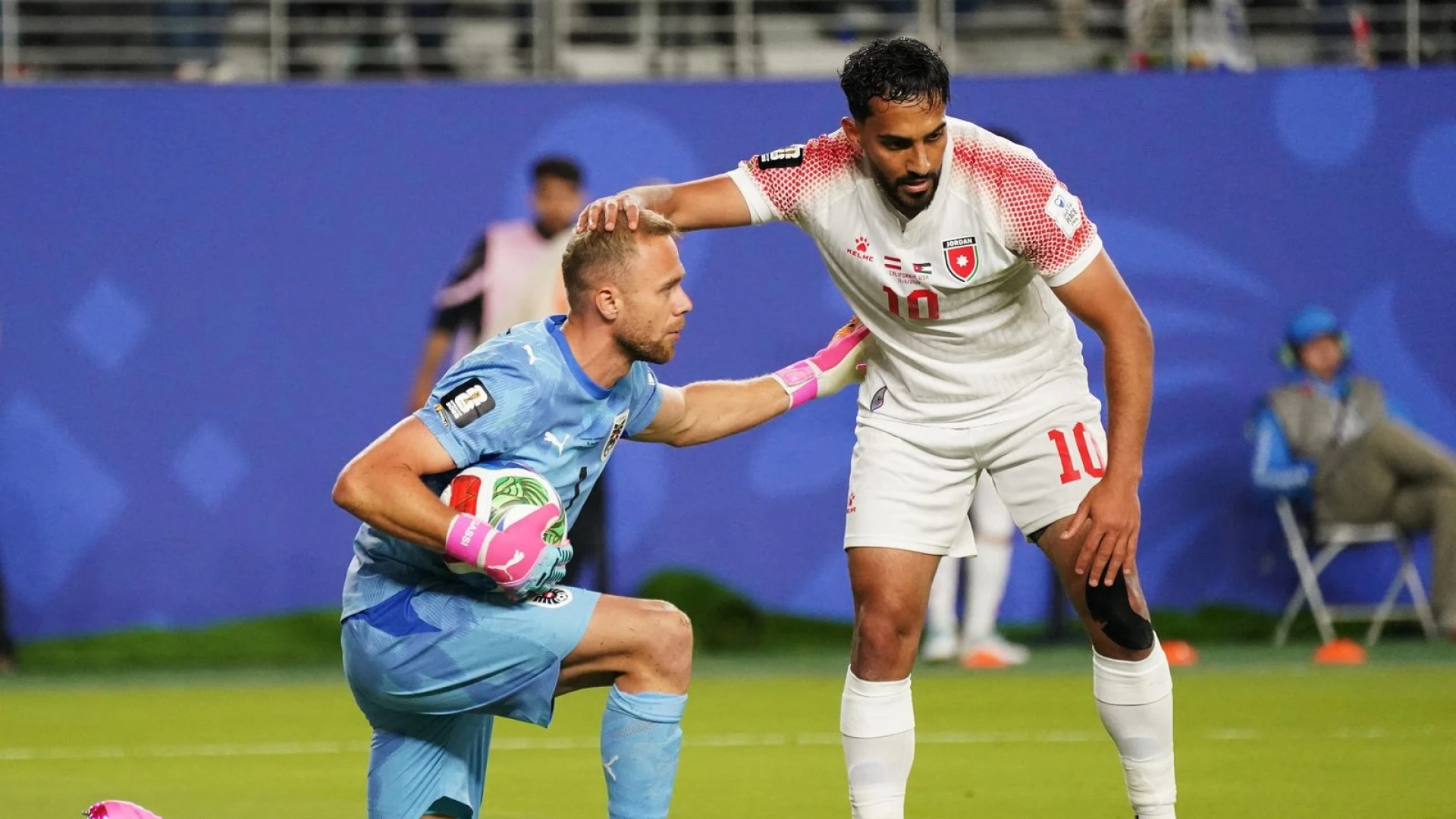 Jordan's defensive posture backfires against Austria