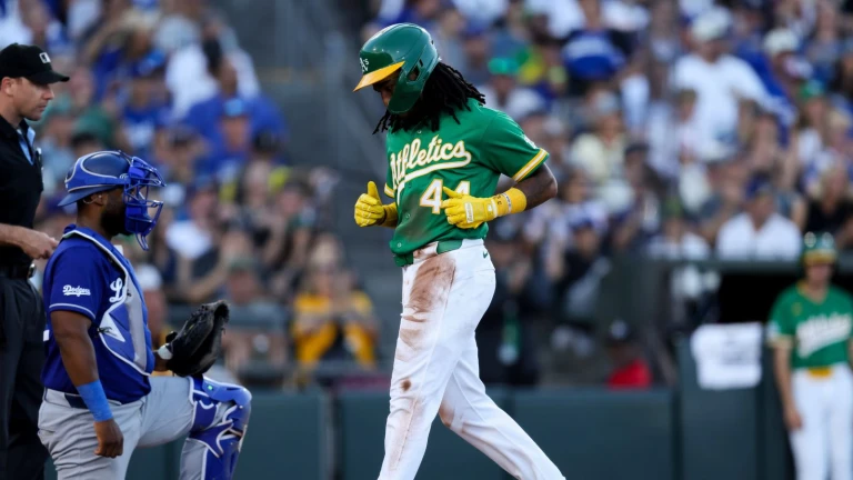 Charlie Barnes eats seven innings as Dodgers fall to A's
