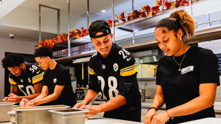 A whisk, cleats and a community are rewriting the future of America's youth