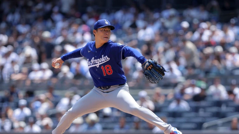 Yoshinobu Yamamoto throws complete game as Dodgers beat Yankees