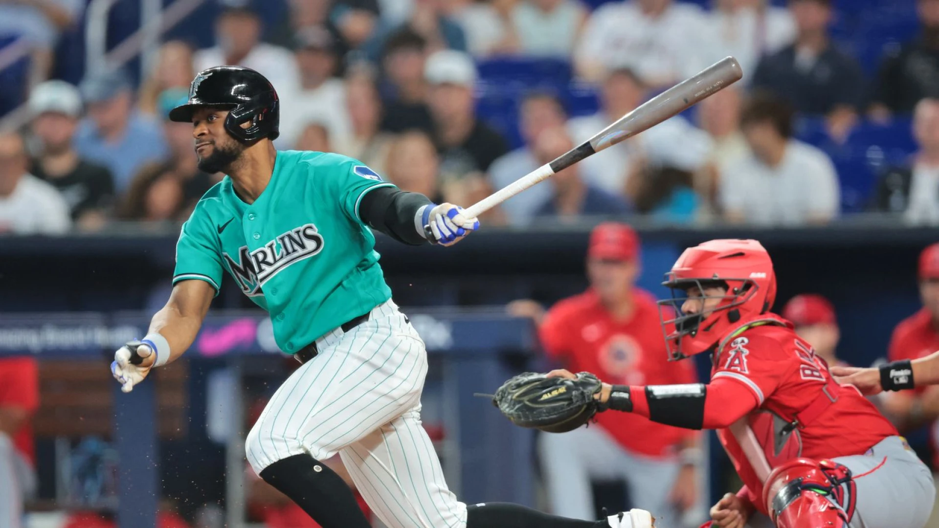Angels overwhelmed by Marlins in 12-3 loss as Miami erupts for six-run fifth