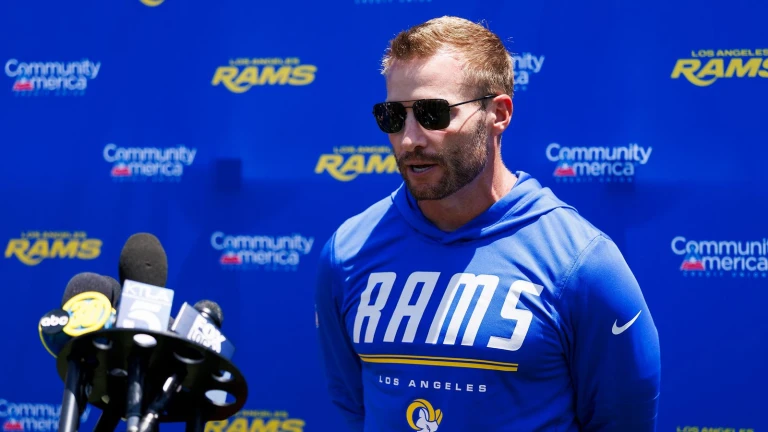 Sean McVay pleased with Rams’ progress as focus shifts to Saints joint practice