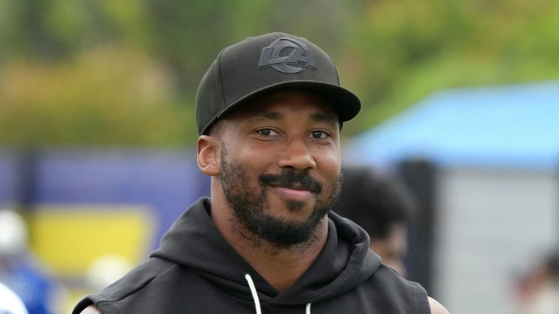 Myles Garrett reacts to being named the NFL’s No. 1 player