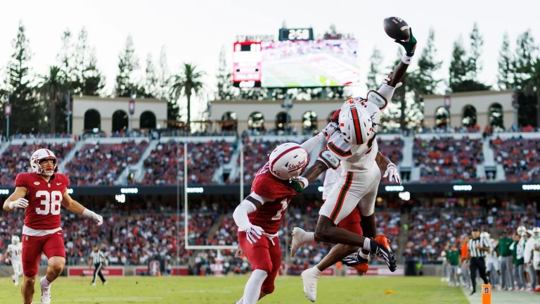 TST Images: Miami defeats Stanford, 45-6, at Stanford Stadium