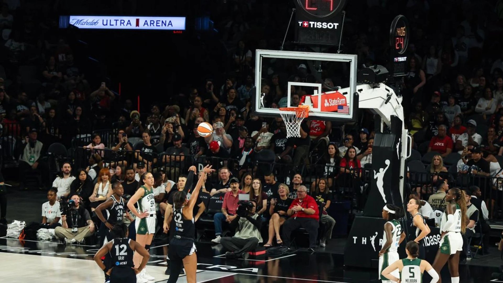 A’ja Wilson’s historic night caps off Aces completing season sweep of Storm