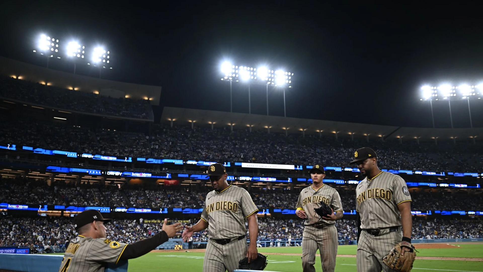 Padres can’t generate much against Dodgers bullpen day in series opening loss