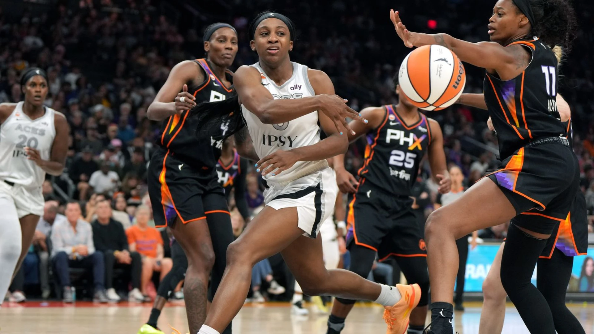 Aces overwhelm Mercury for momentum heading into playoff rematch