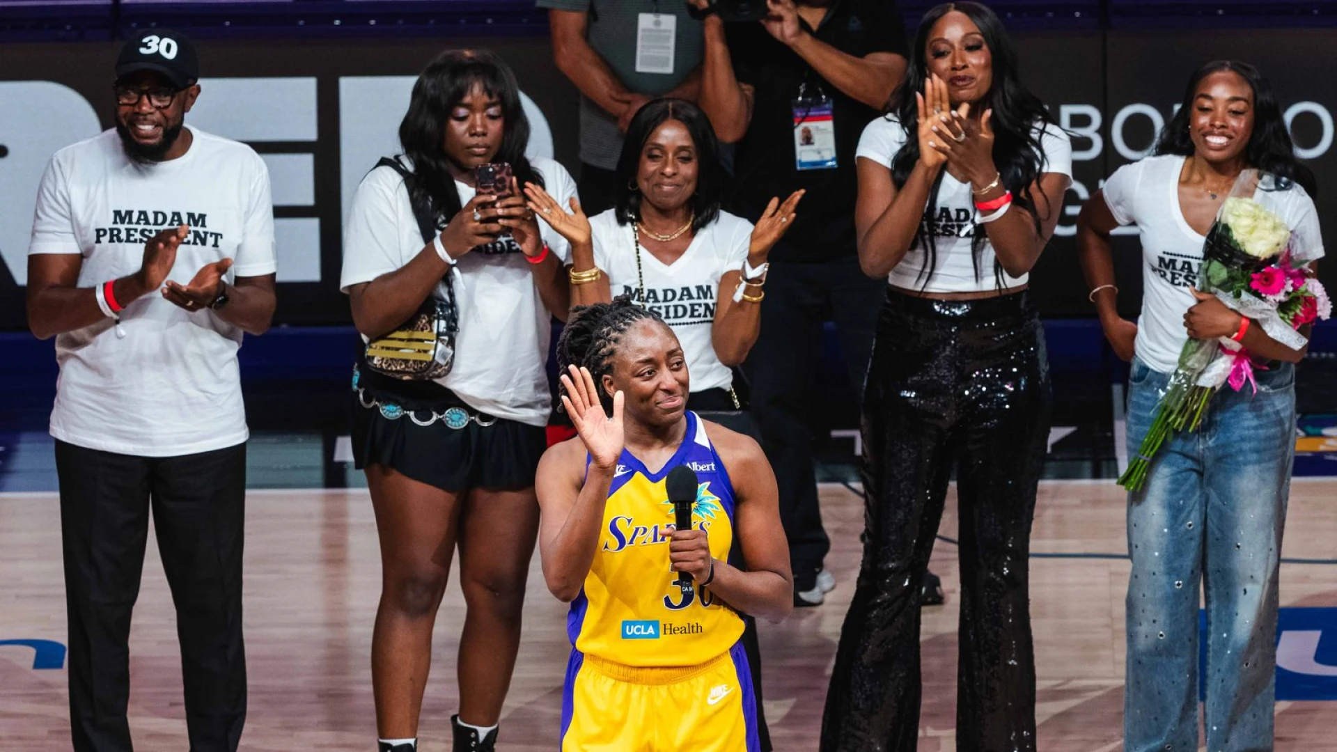 Nneka Ogwumike leaves the court, but not the community