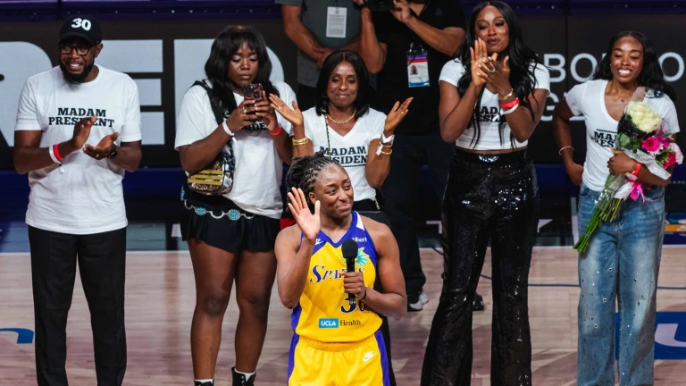 Nneka Ogwumike leaves the court, but not the community