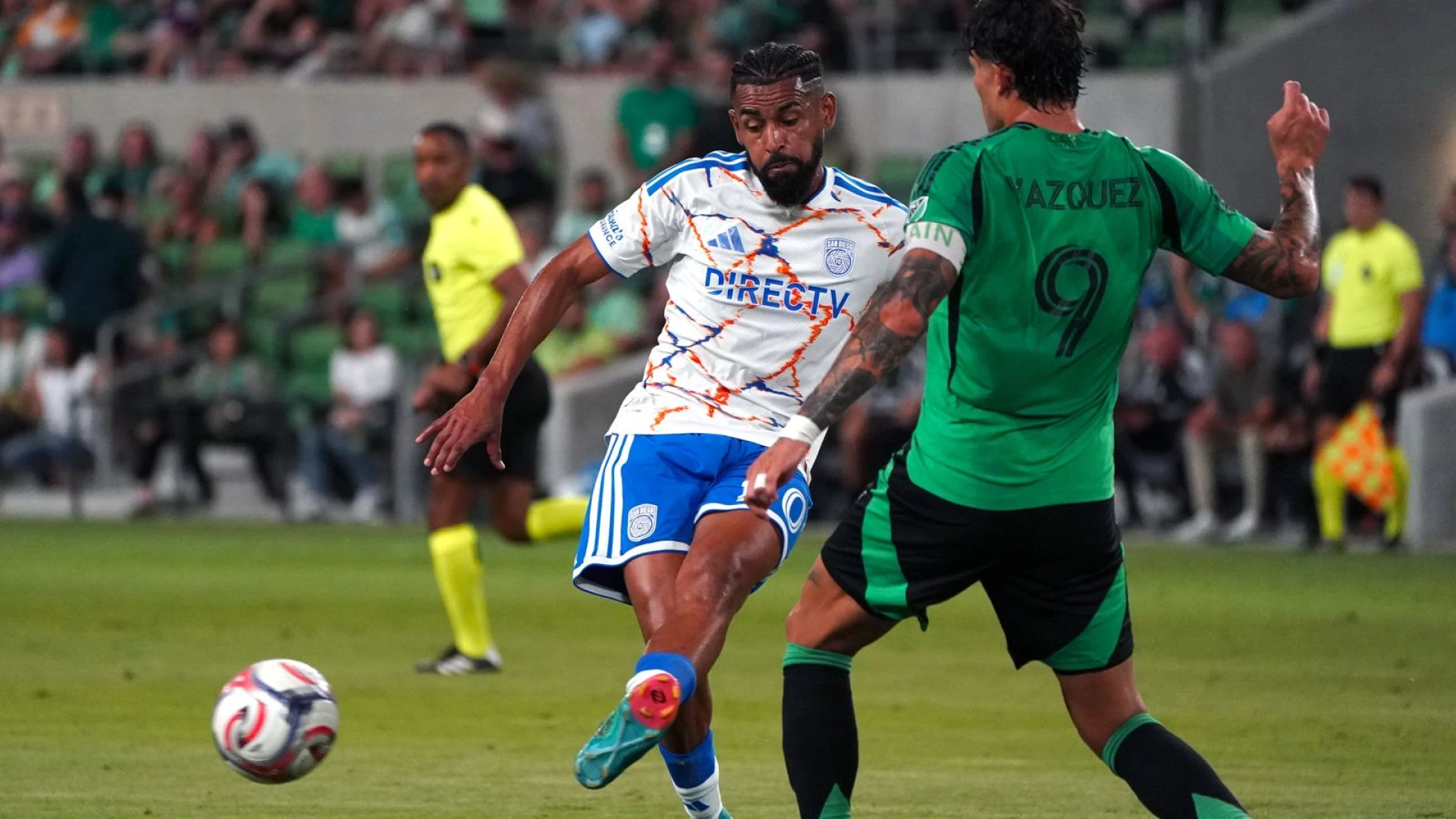 San Diego FC’s three-goal lead vanishes in draw with Austin FC