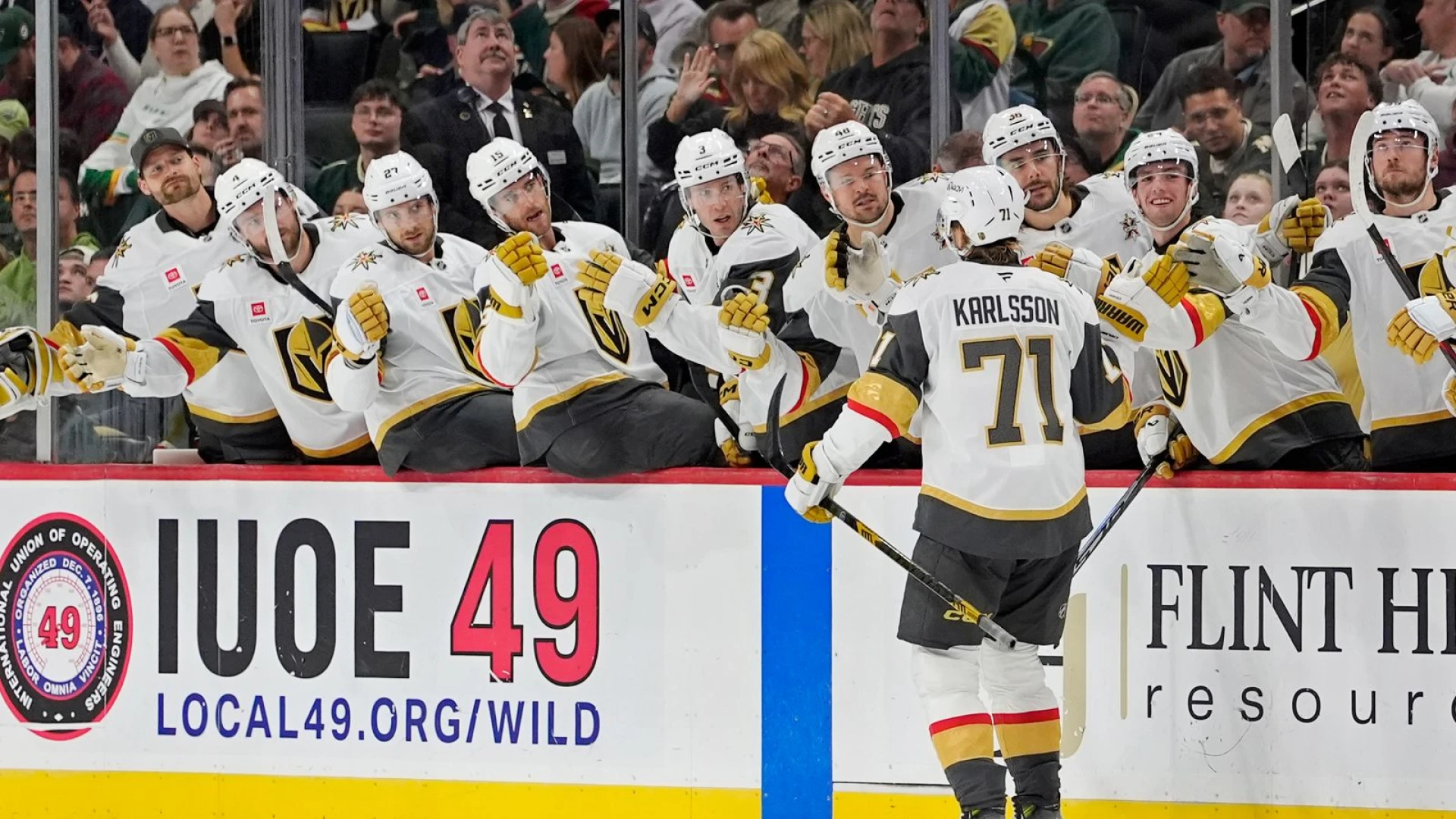 Firsts Golden Knights achieve a pair of firsts, but fall short of comeback to Wild