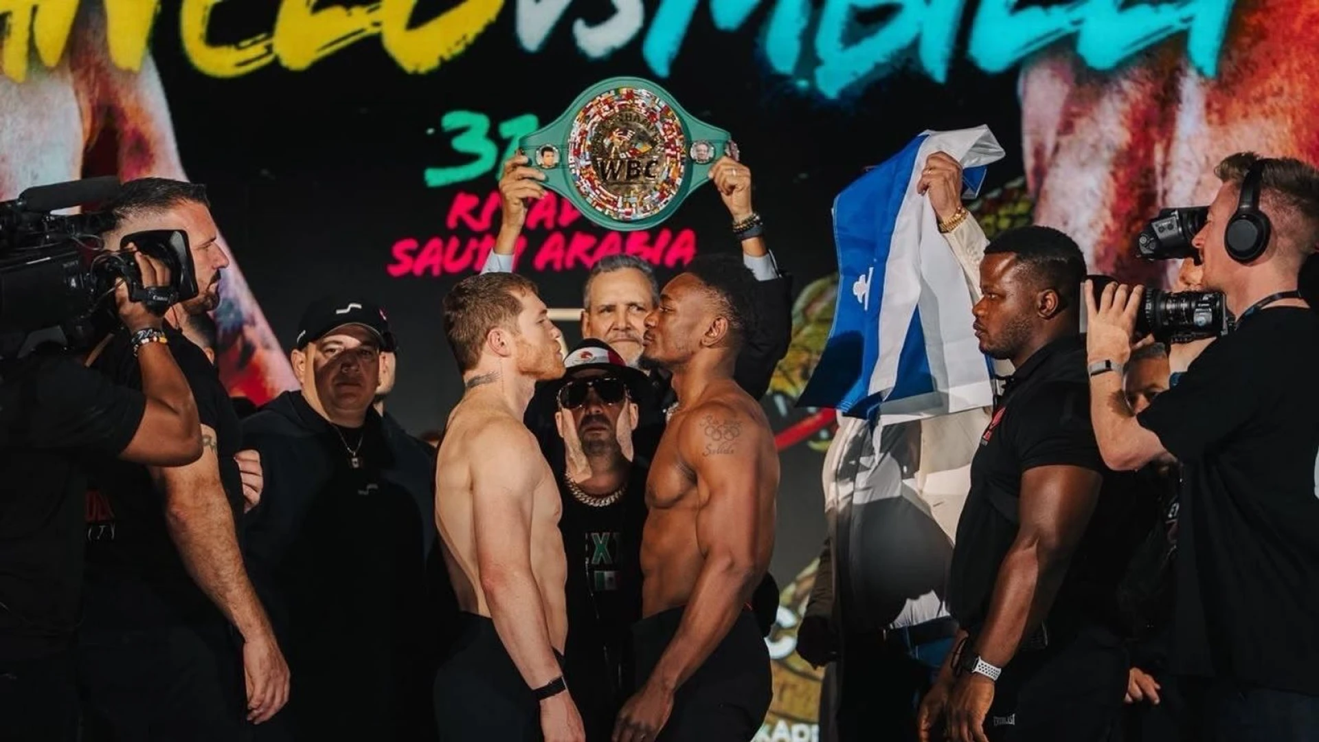 Canelo and Mbilli make weight as the Riyadh fight stays on for Saturday
