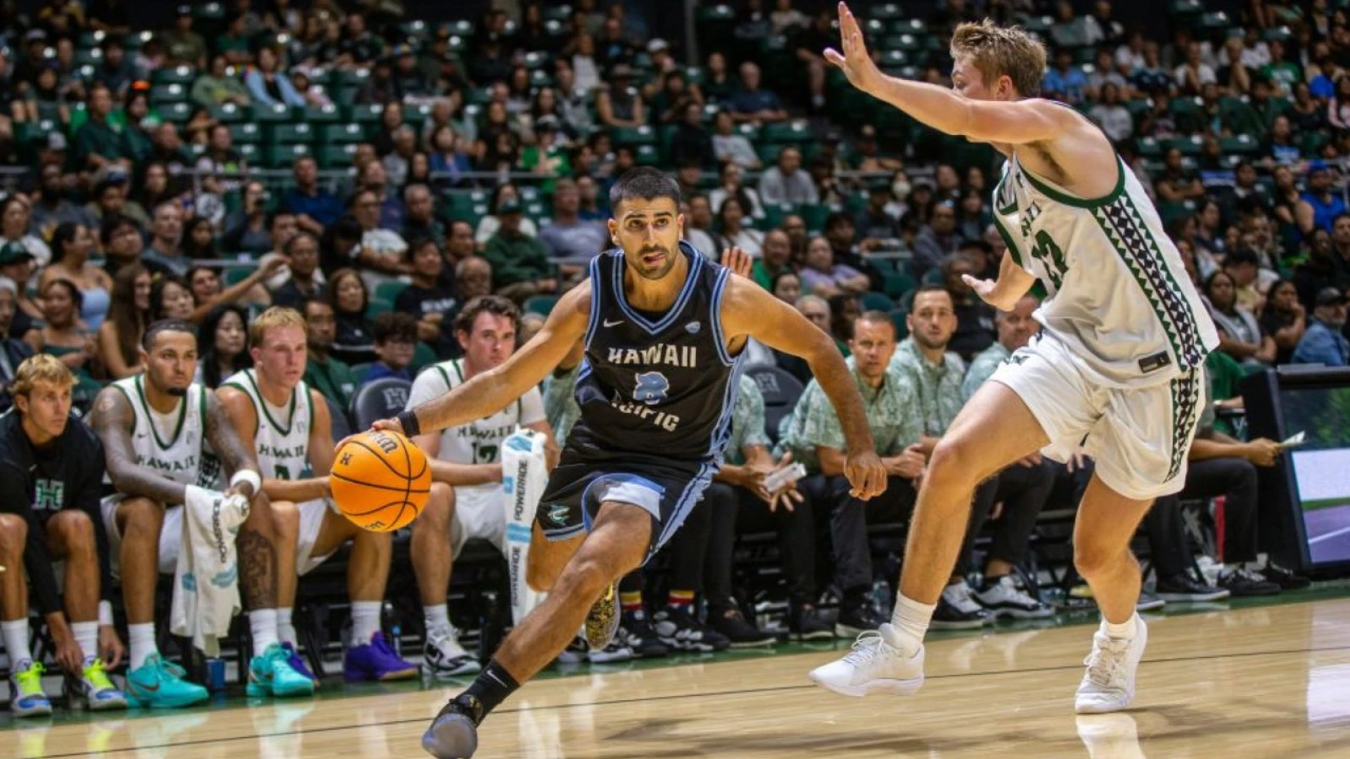Sizzling shooting helps Hawaii Pacific rout St. Edward's in Hoops in Hawaii opener