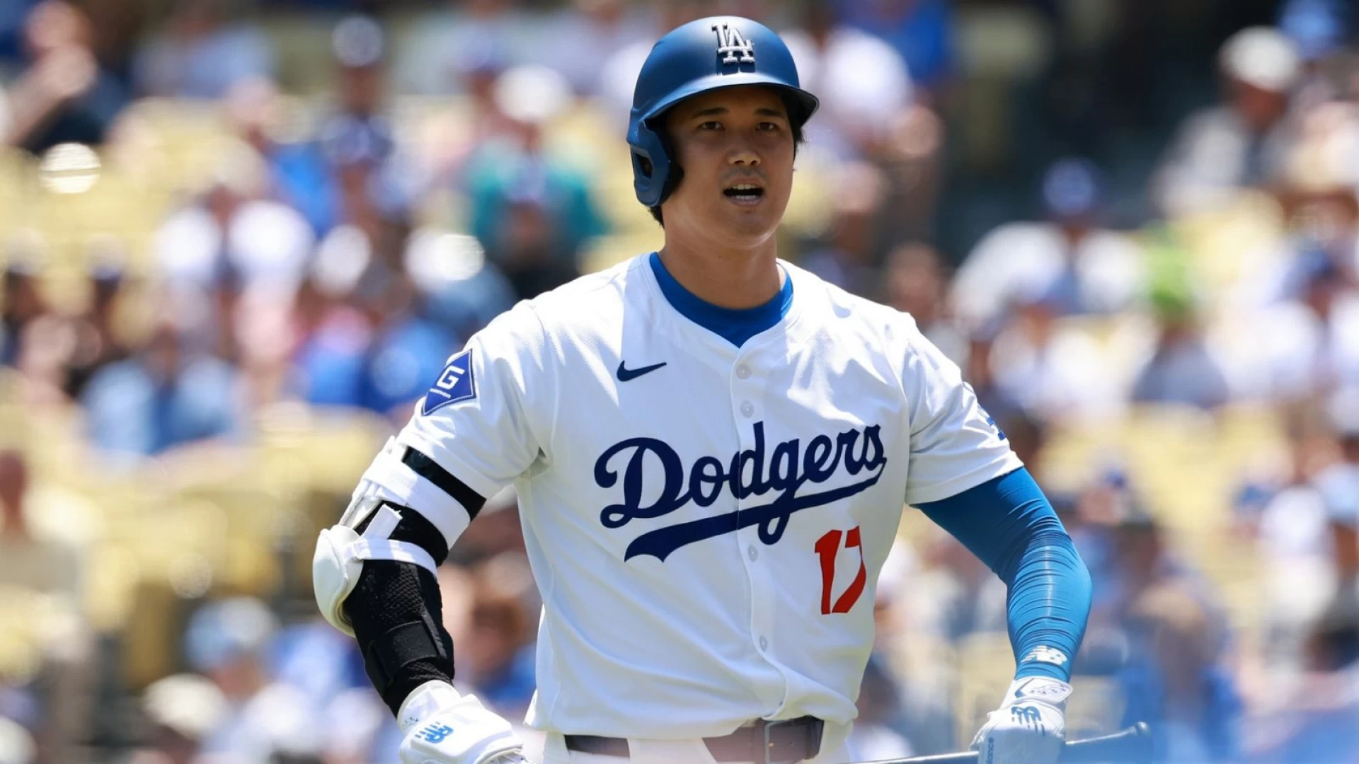 The Los Angeles Dodgers versus the Chicago Cubs in LA