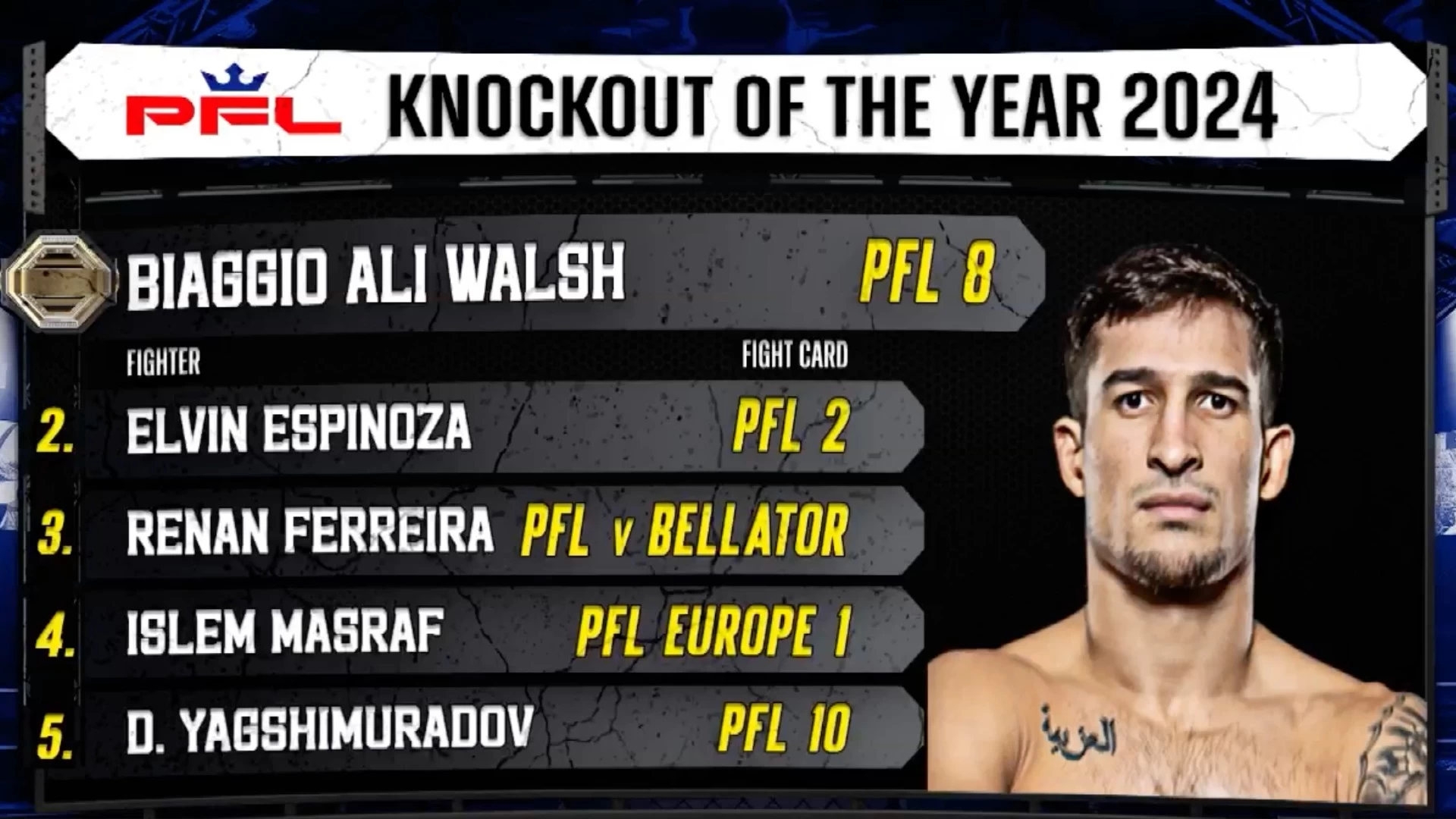 Top MMA Knockouts of the Year: PFL Highlights 2024