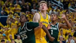 Michigan State Spartans Lead Over Michigan Wolverines 75-62