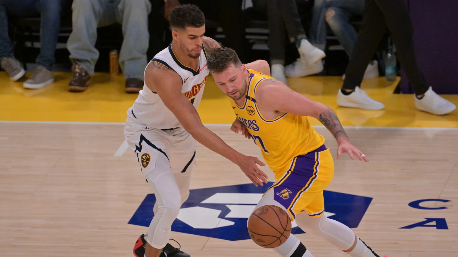 Doncic Leads Lakers to a Big Lead Against the Undermanned Nuggets