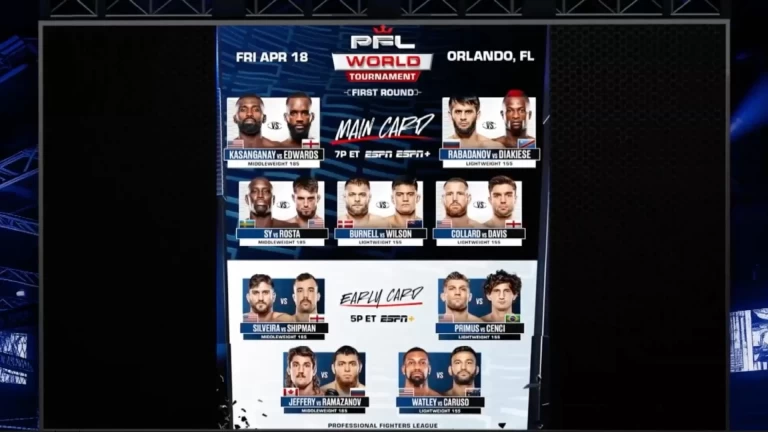 Edwards Wins with TKO Over Kasanganay in PFL Clash