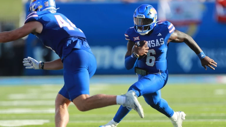 Jalon Daniels Dominates as Kansas Trounces Fresno State 31-7