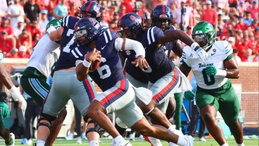 Trinidad Chambliss Shines in Ole Miss Surprise Victory
