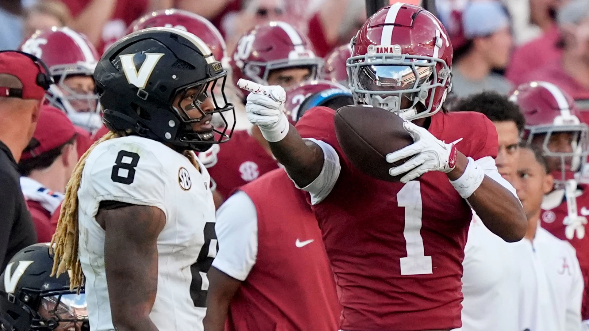 Alabama Triumphs Over Vanderbilt in Saturday's Key SEC Clash