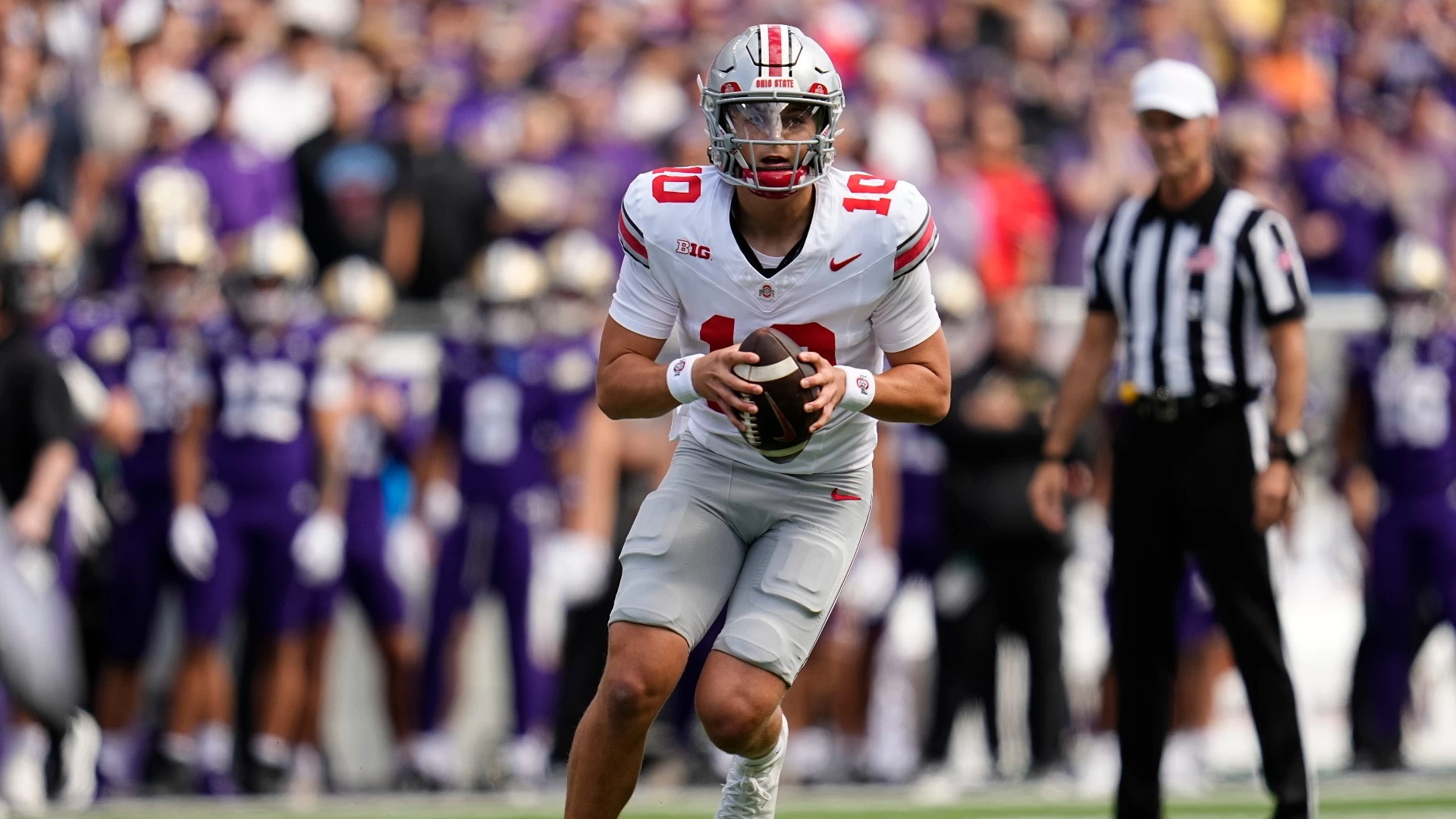 Julian Sayin Continues to Make Impact at Ohio State